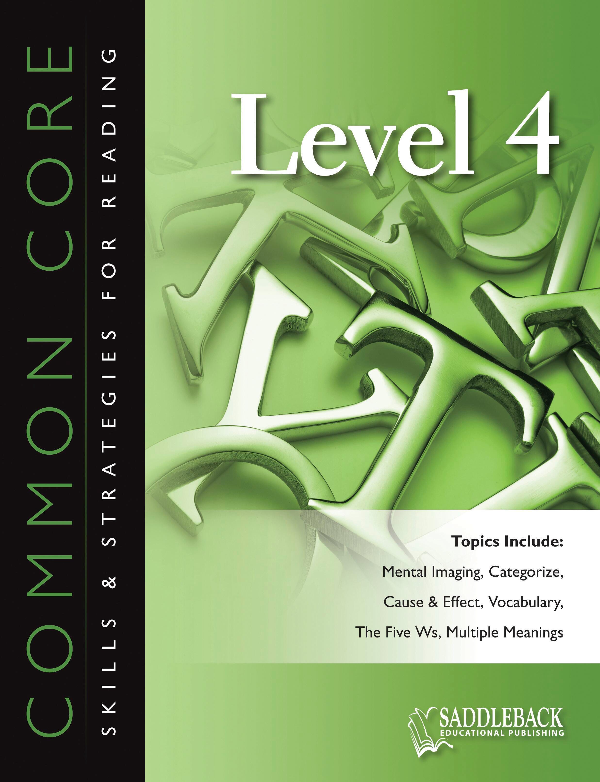 Saddleback Common Core Skills and Strategies Reading Level 4 1462816